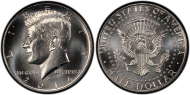 2014-P 50C UNC Set 50th Anniversary First Strike SP66