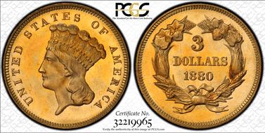 1880 $3 MS66+