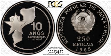 1985 250 M Independence KM-107 PR67DCAM