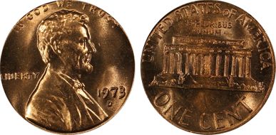 1973-D 1C MS66RD