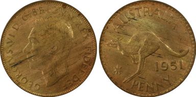 1951 Y. (p) 1D MS63RB