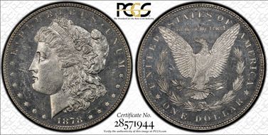 1878 7TF $1 R78 VAM 85 Dbld Liberty MS63DMPL