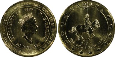 1997 $50 R.C.M.P. 125th Ann MS68