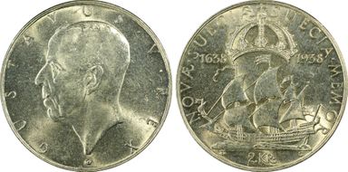 1938-G 2 Kr Delaware KM-807 MS63