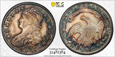 1827 50C O-114 MS62