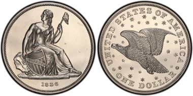 1836 $1 J-60 Restrike, Alignment III PR62