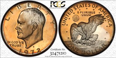 1972-S $1 Silver PR68CAM