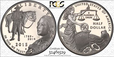 2015-S 50C U.S. Marshals Service USMS Label - First Strike PR69DCAM