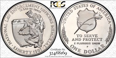 1997-P $1 Officers PR68DCAM