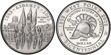 2002-W $1 West Point PR68DCAM
