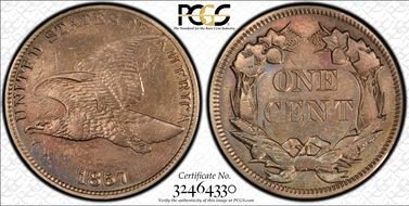 1857 1C Flying Eagle N1