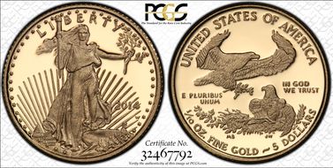 2014-W $5 Gold Eagle PR69DCAM