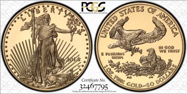 2014-W $50 Gold Eagle PR69DCAM