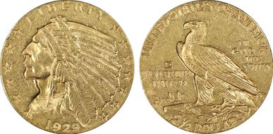 1929 $2.50 AU55