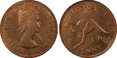 1964 (m) 1D KM-56 MS64RD