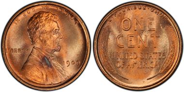1909 1C Lincoln MS67+ RD