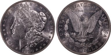 1880-O $1 AU58