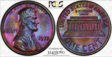 1972 1C Doubled Die Obverse MS65BN
