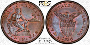 1930-M/M 1C Allen-2.27a RPM & RPD MS64BN