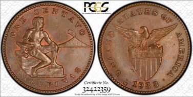 1933-M 1C Allen-2.30a RPD MS64BN