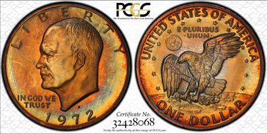 1972-S $1 Silver PR68