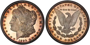 1895 $1 PR63+ DCAM