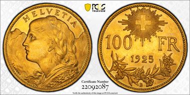 1925 B 100 Fr MS64