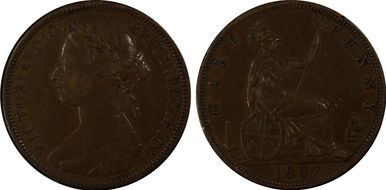 1887 1/2D S-3956 VF35BN