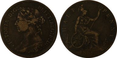 1888 1/2D S-3956 VF20BN