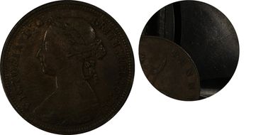 1890 1/2D S-3956 AU53BN