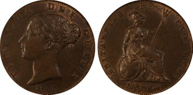 1853 1/2D S-3949 MS62BN