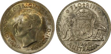 1945(m) Florin KM-40  Ag MS64