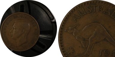 1943-I (b) 1D Long Reverse Denticles XF45BN