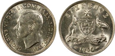 1940(m) 6D KM-38  Ag MS62