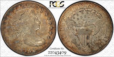 1798 10C Large 8 AU58