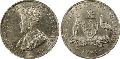 1927(m) Florin AU58