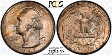 1947-D 25C MS66