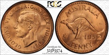 1952 (m) 1D MS65RD
