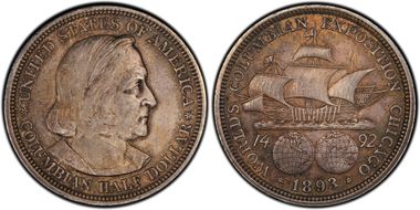 1893 50C Columbian MS62