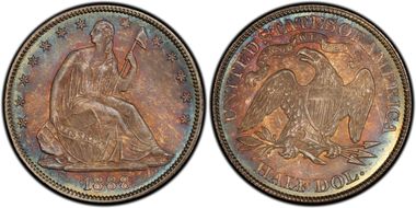 1888 50C MS66+