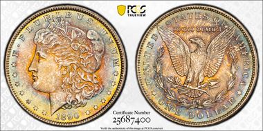 1890 $1 MS65+