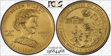 2013-W $10 Ellen Wilson First Strike MS70