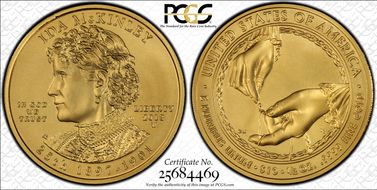 2013-W $10 Ida McKinley First Strike MS70