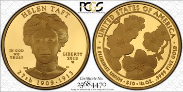 2013-W $10 Helen Taft First Strike PR69DCAM