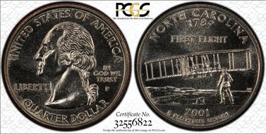 2001-P 25C North Carolina MS68