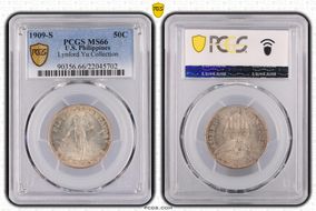 1909-S 50C MS66
