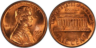 1969-D 1C No FG FS-901 MS64RD