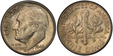 1946-D/D 10C RPM FS-501 AU58