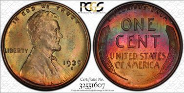1939-S 1C MS64RB