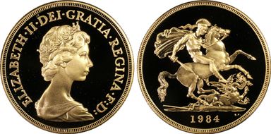 1984 £5 S-SE1 St. George PR69DCAM